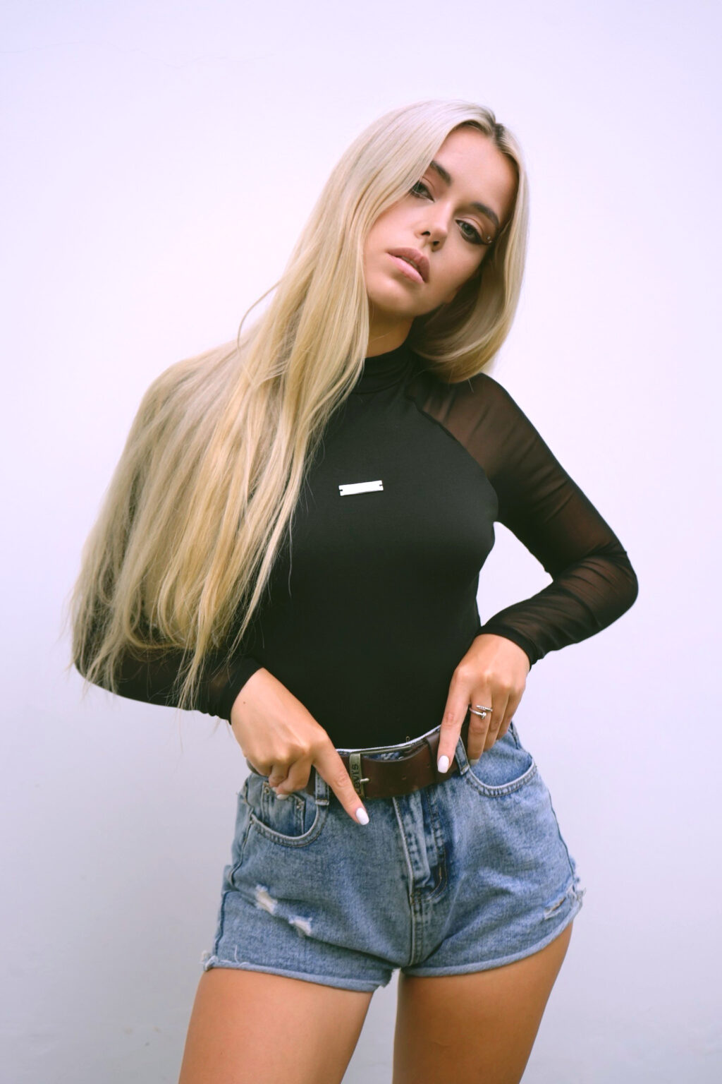 Emmylie Kristian rising porn star from Europe model posing lifestyle instagram photo